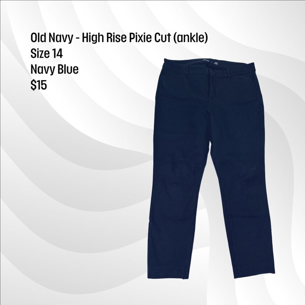Old Navy High Rise Pixie Cute - Blue - Size 14